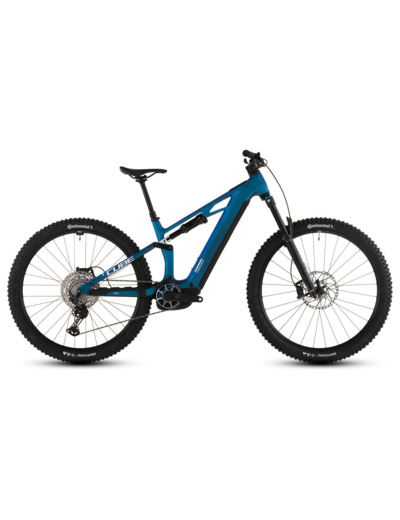 VTT tout suspendu électrique STEREO HYBRID ONE44 HPC SLX 800 Bleu/Blanc