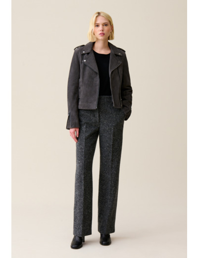 Veste perfecto cuir suède