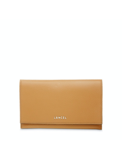 Lettrines de Lancel - Portefeuille combiné avec porte-cartes zippé amovible - Camel