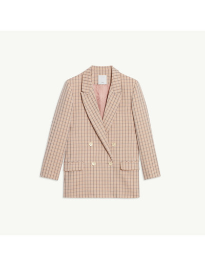 Veste de tailleur à carreaux lurex