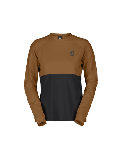 T-shirt manches longues Femme TRAIL STORM WARM LIGHT Pain Marron