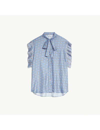 Chemise imprimée avec col cravate