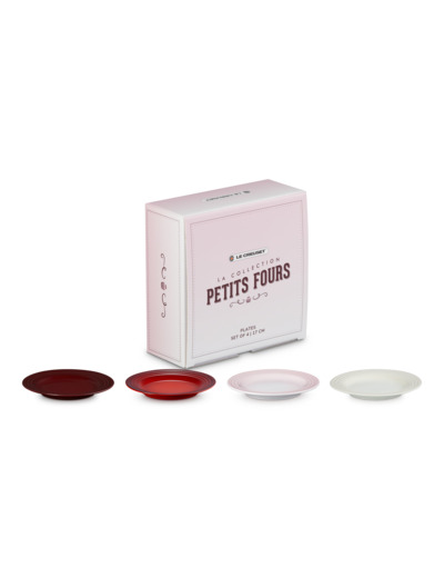 Set de 4 Assiettes à dessert 17cm en céramique Collection Petits Fours