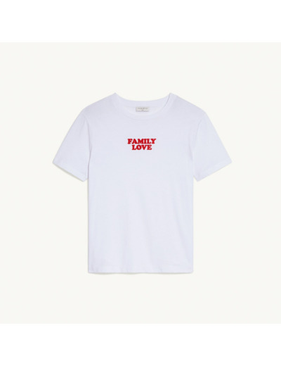 T-shirt à message contrasté