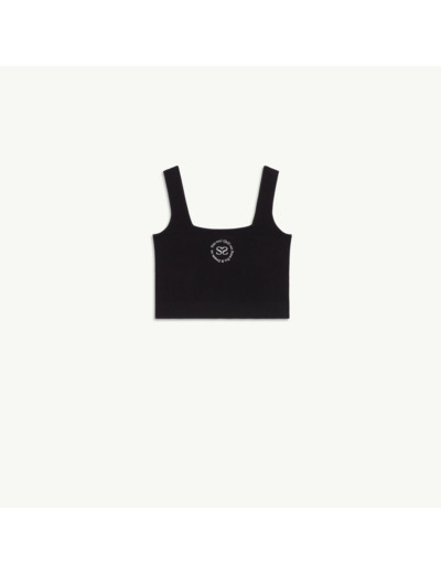 Brassière en maille avec broderie