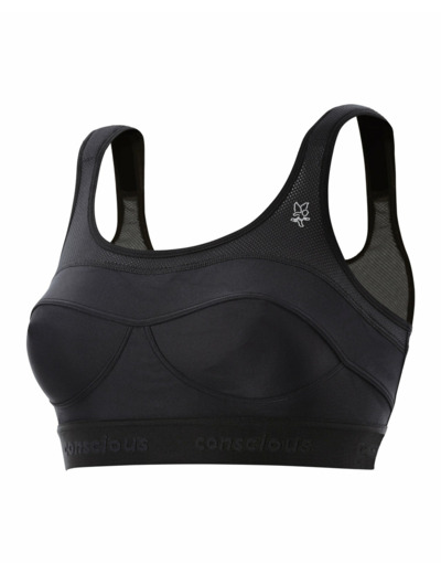BRASSIERE TOP STRAP CONSCIOUS Noir