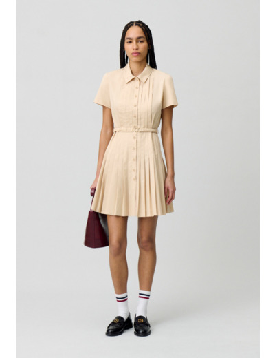 Robe courte boutonnée