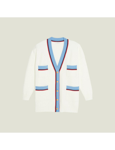 Cardigan long manches longues