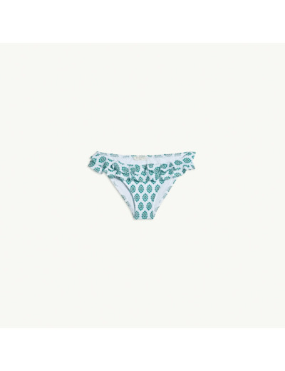 Culotte de maillot imprimée à volants