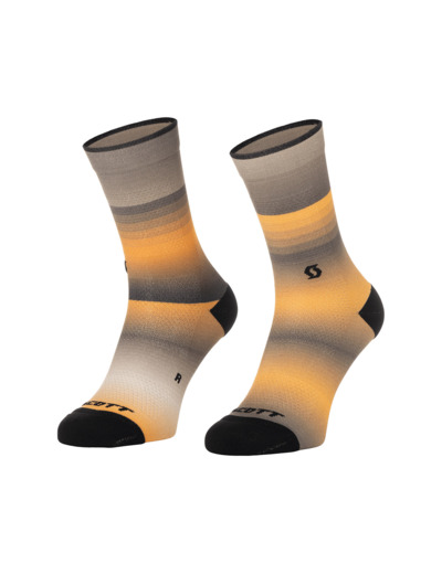 Chaussettes Unisexe GRADIENT STRIPES CREW Beige/Orange