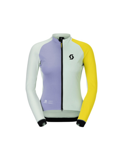 Veste coupe-vent Femme RC PRO WARM WINDSTOPPER REMIX Vert Frais/Violet Chiné