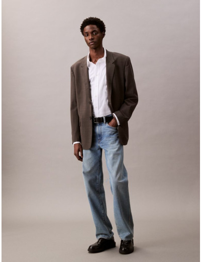 CHEMISE À MANCHES LONGUES EN COTON SURDIMENSIONNÉE