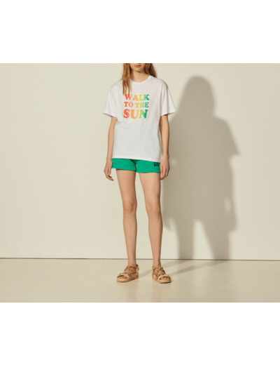T-shirt printé à message