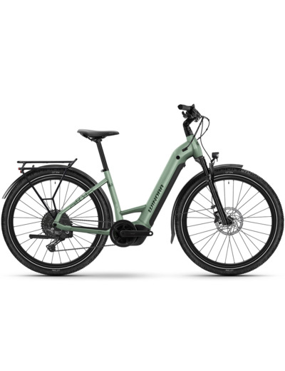 Vélo urbain/trekking électrique YUCATAN X10 LOW Pistache Pastel