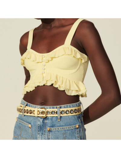 Brassière en maille esprit lingerie