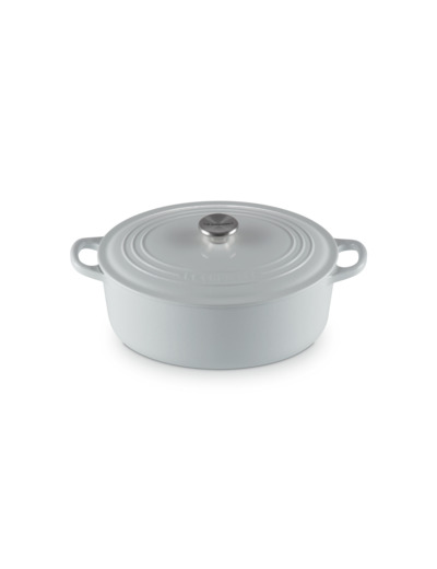 Cocotte ovale 29cm en fonte émaillée vapeur