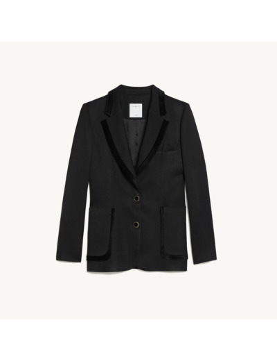 Veste de tailleur aux finitions velours