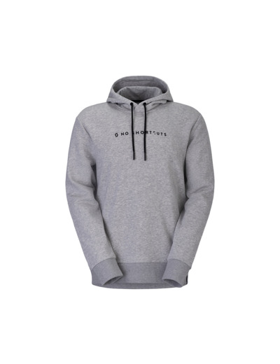 Sweat à capuche Homme NO SHORTCUTS Gris Mélangé