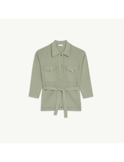 Cardi-coat oversize ceinturé