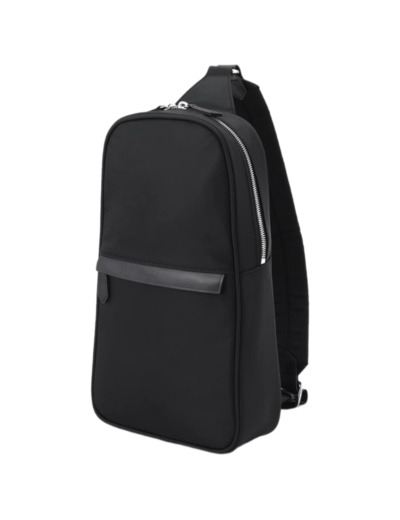 กระเป๋าสะพายผู้ชาย LEATHER COMBI NYLON ONE สีดำ