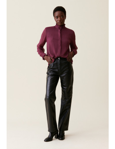 Chemise fluide petits carreaux