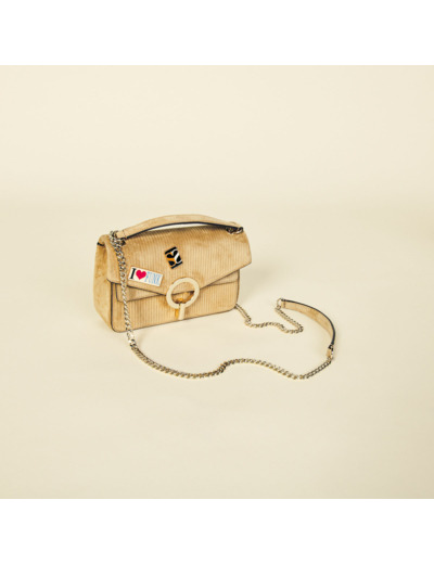Sac Yza en velours avec pins