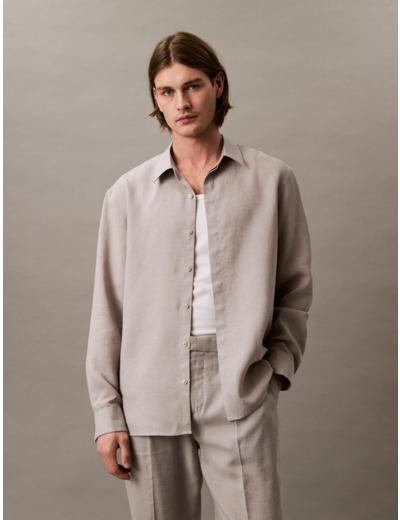 T-SHIRT À MANCHES LONGUES EN LIN