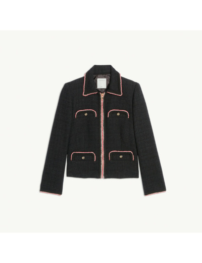 Veste en tweed jacquard