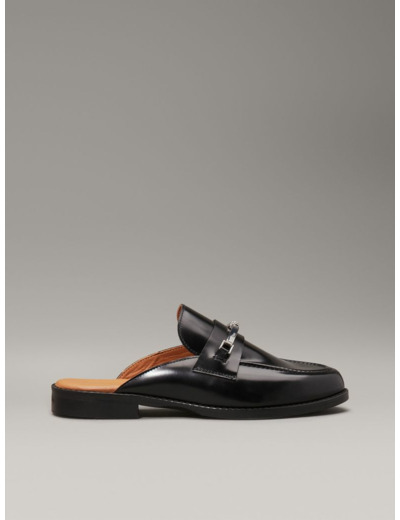 MOCASSINS EN CUIR À TALON MULE