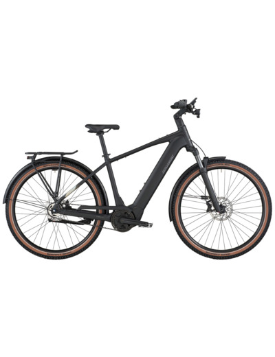 Vélo urbain/trekking électrique E-HORIZON SUV 20 BELT Noir Mat
