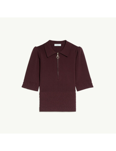 Pull col polo zippé