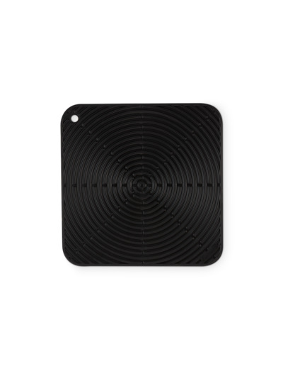 Dessous de plat carré 29cm en silicone noir