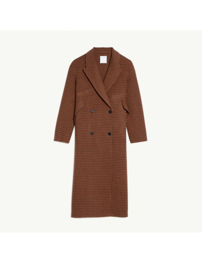 Manteau long oversize en laine