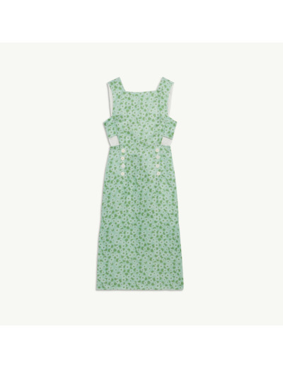 Robe longue imprimée à larges bretelles
