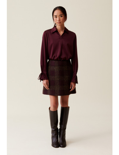 Blouse fluide col ouvert