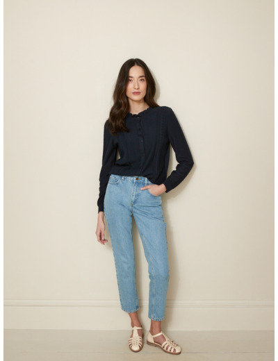 GILET POINT COL FROUFROU