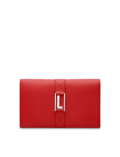 Lettrines de Lancel - Portefeuille combiné avec porte-cartes zippé amovible - Rouge Lancel