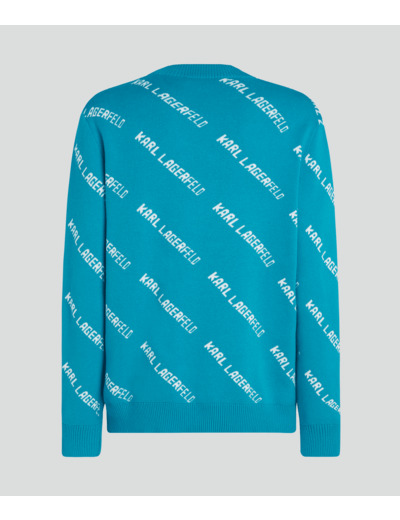ALL OVER KARL LOGO SWEATER