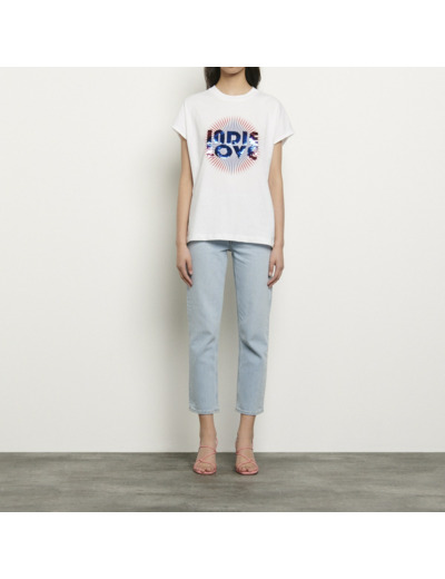 T-shirt en coton organique avec sequins