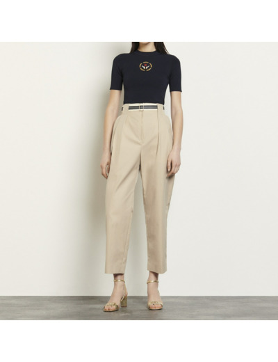 Pantalon en gabardine de coton