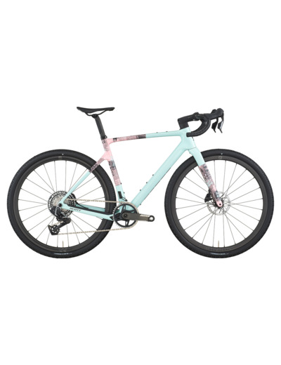 Vélo de gravel ADDICT GRAVEL 10 Bleu Glace/Rose Glace