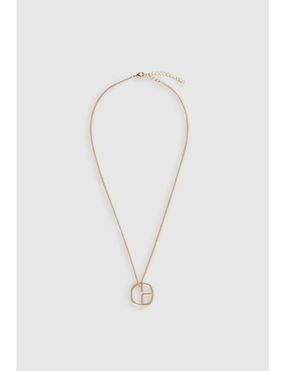 Collier pendentif monogramme