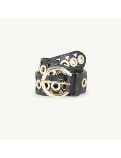 Ceinture en cuir avec œillets