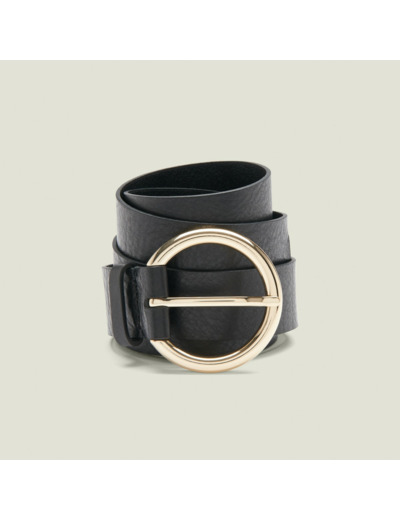 Ceinture double tour en cuir