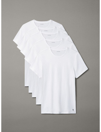 T-SHIRT EN COTON À MANCHES COURTES COL ROND - PACK DE 5