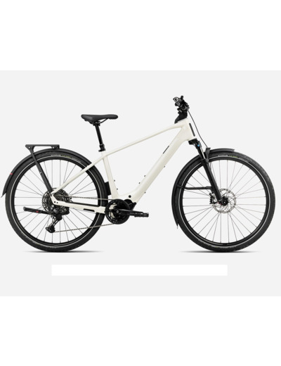 Vélo urbain/trekking électrique KEMEN TOUR 10 Blanc Ivoire