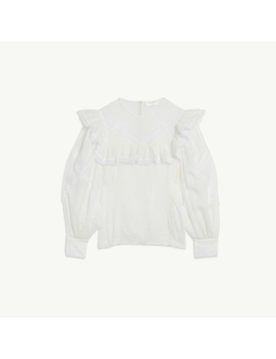 Top avec galons et volants