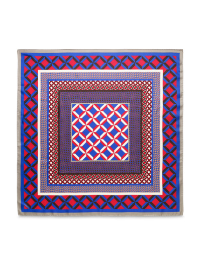 Motif Graphic - Carre F - Multico Framboise