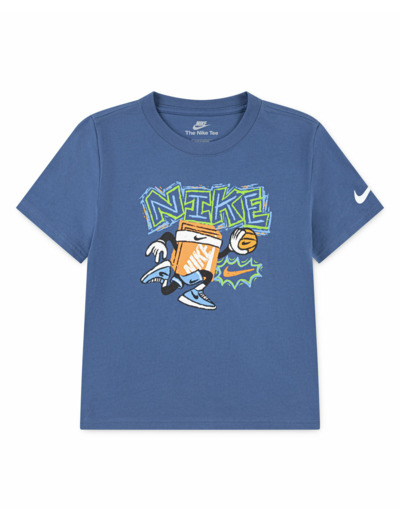 T-shirt Jeune enfant NKB CHALKY BOXY BBALL TEE Bleu