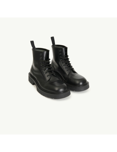 Boots en cuir lisse